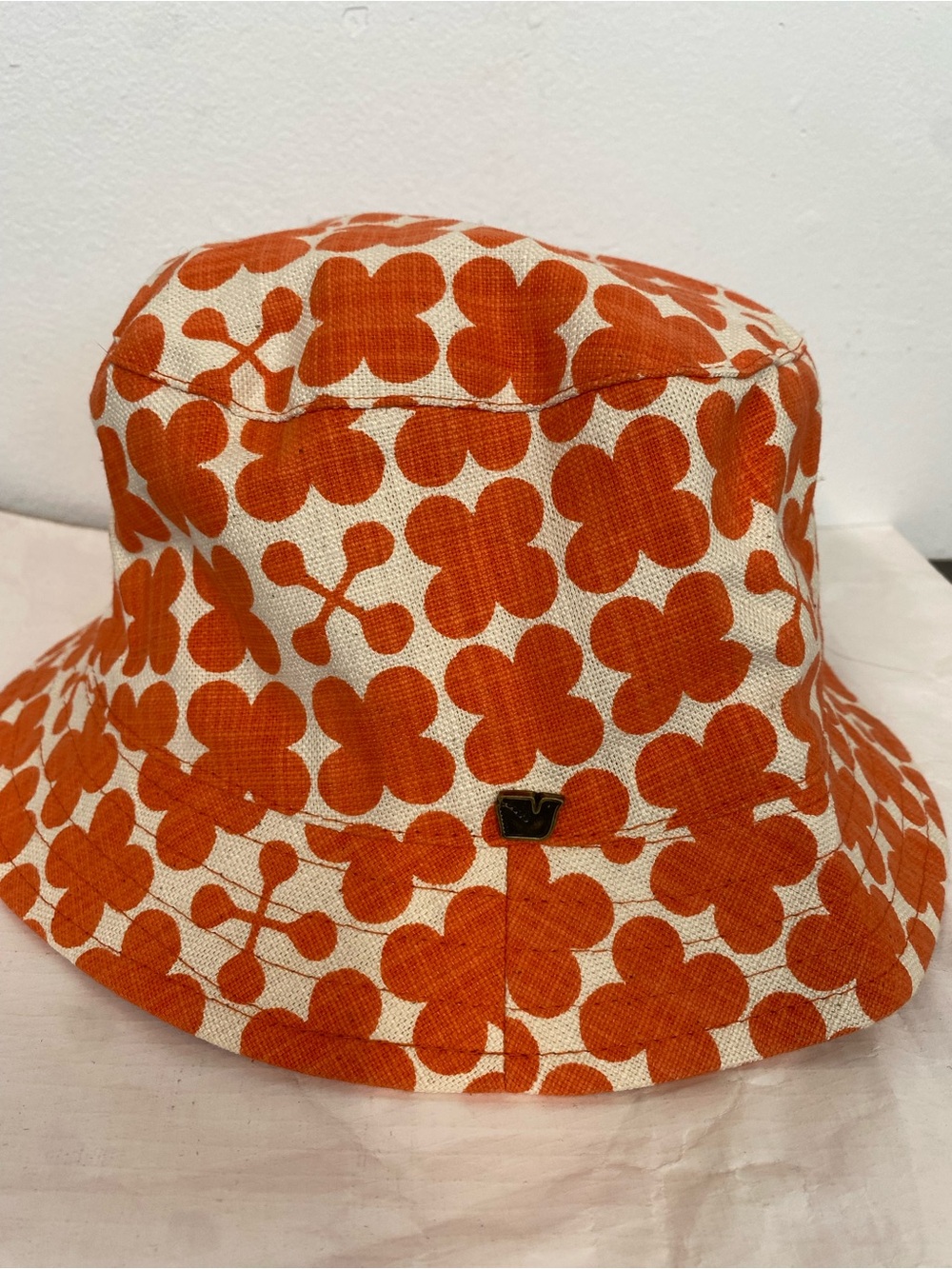 NWT Skinny laMinx South Africa Orange Graphic Print Bucket Hat